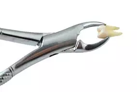 Инструмент стоматолога для удаления зубов.